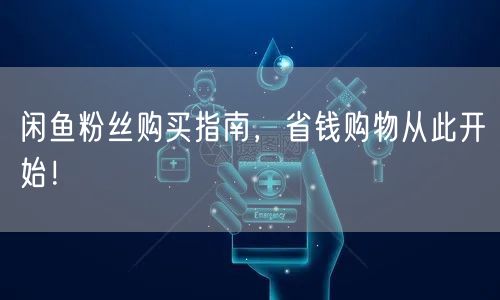 闲鱼粉丝购买指南,省钱购物从此开始!