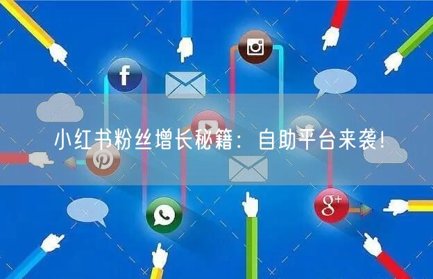 小红书粉丝增长秘籍:自助平台来袭!