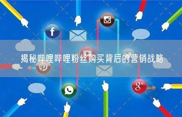 揭秘哔哩哔哩粉丝购买背后的营销战略
