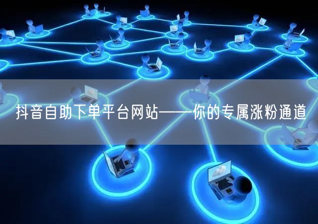 抖音自助下单平台网站——你的专属涨粉通道