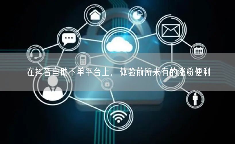 在抖音自助下单平台上，体验前所未有的涨粉便利