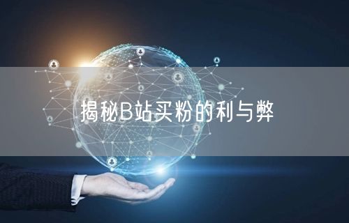 揭秘B站买粉的利与弊