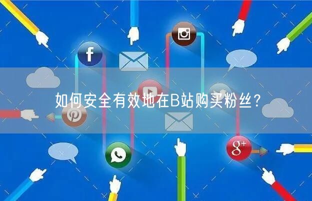 如何安全有效地在B站购买粉丝？